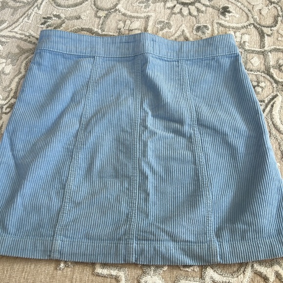 Forever 21 Blue Corduroy Mini Skirt - Picture 3 of 4